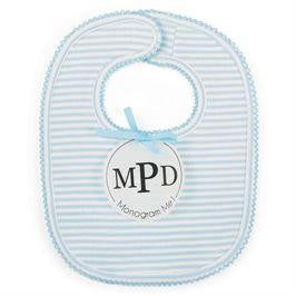 Mud Pie Monogram Me Blue Bib Mud Pie