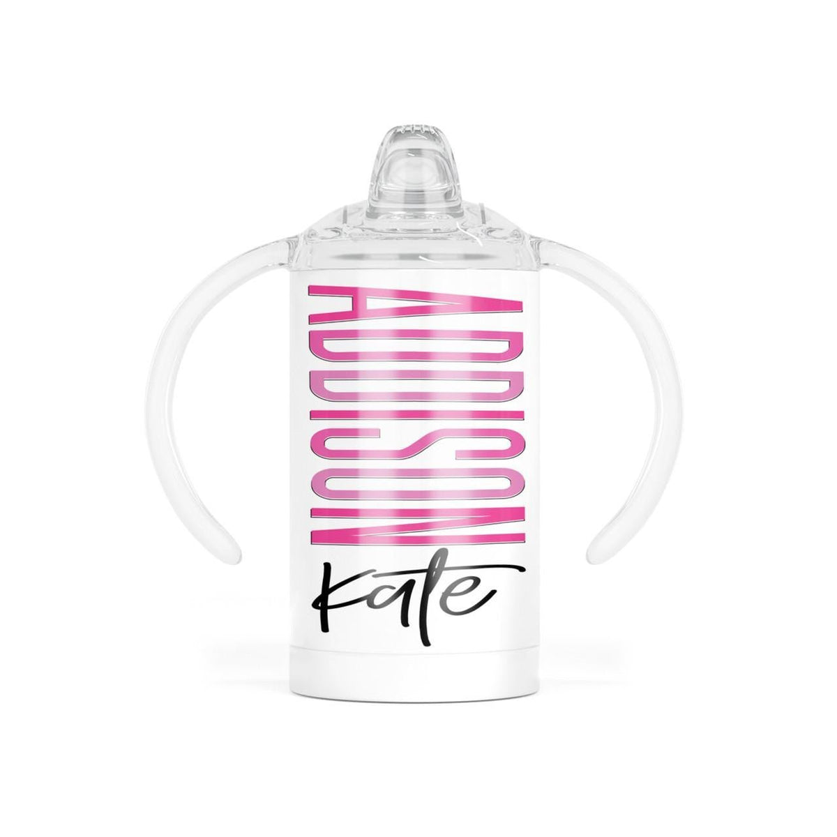 12oz Stainless Steel Personalized Sippy Tumbler - myembroideredgifts-com - GLAM