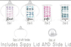 12oz Stainless Steel Personalized Sippy Tumbler - myembroideredgifts-com - GLAM