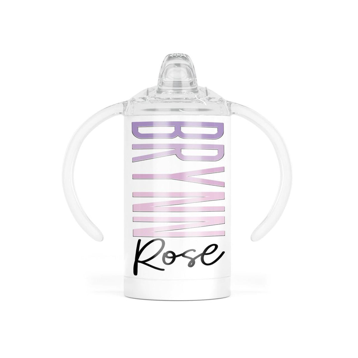 12oz Stainless Steel Personalized Sippy Tumbler - myembroideredgifts-com - GLAM