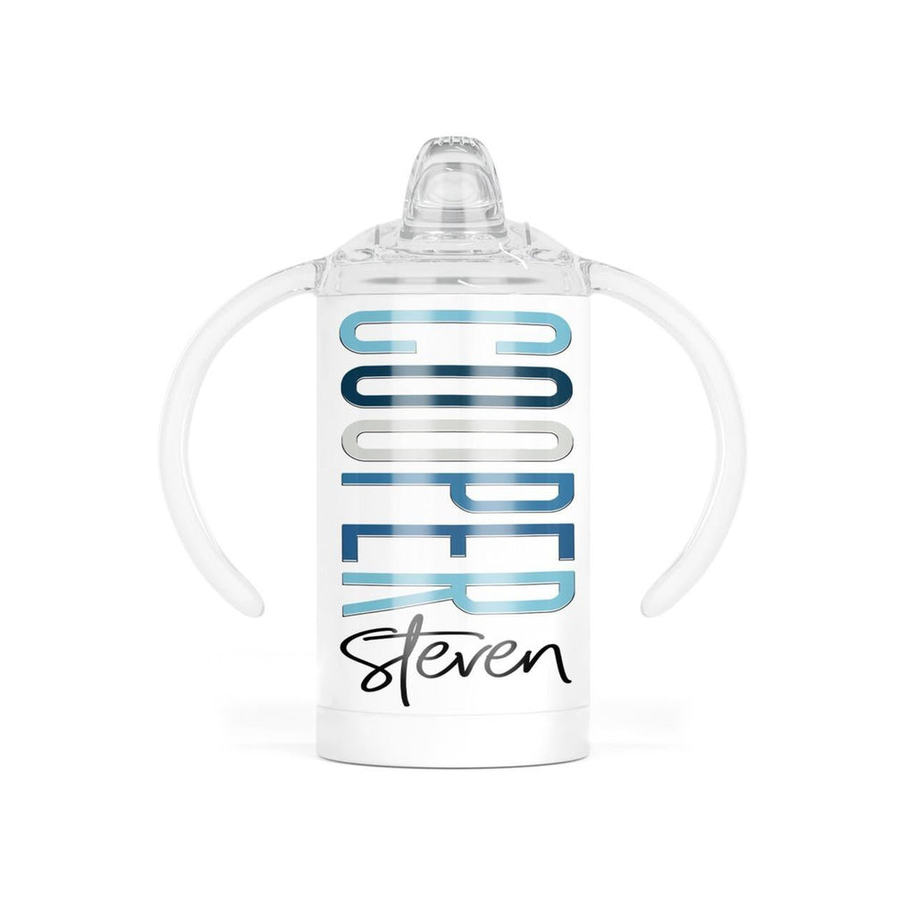12oz Stainless Steel Personalized Sippy Tumbler - myembroideredgifts-com - GLAM