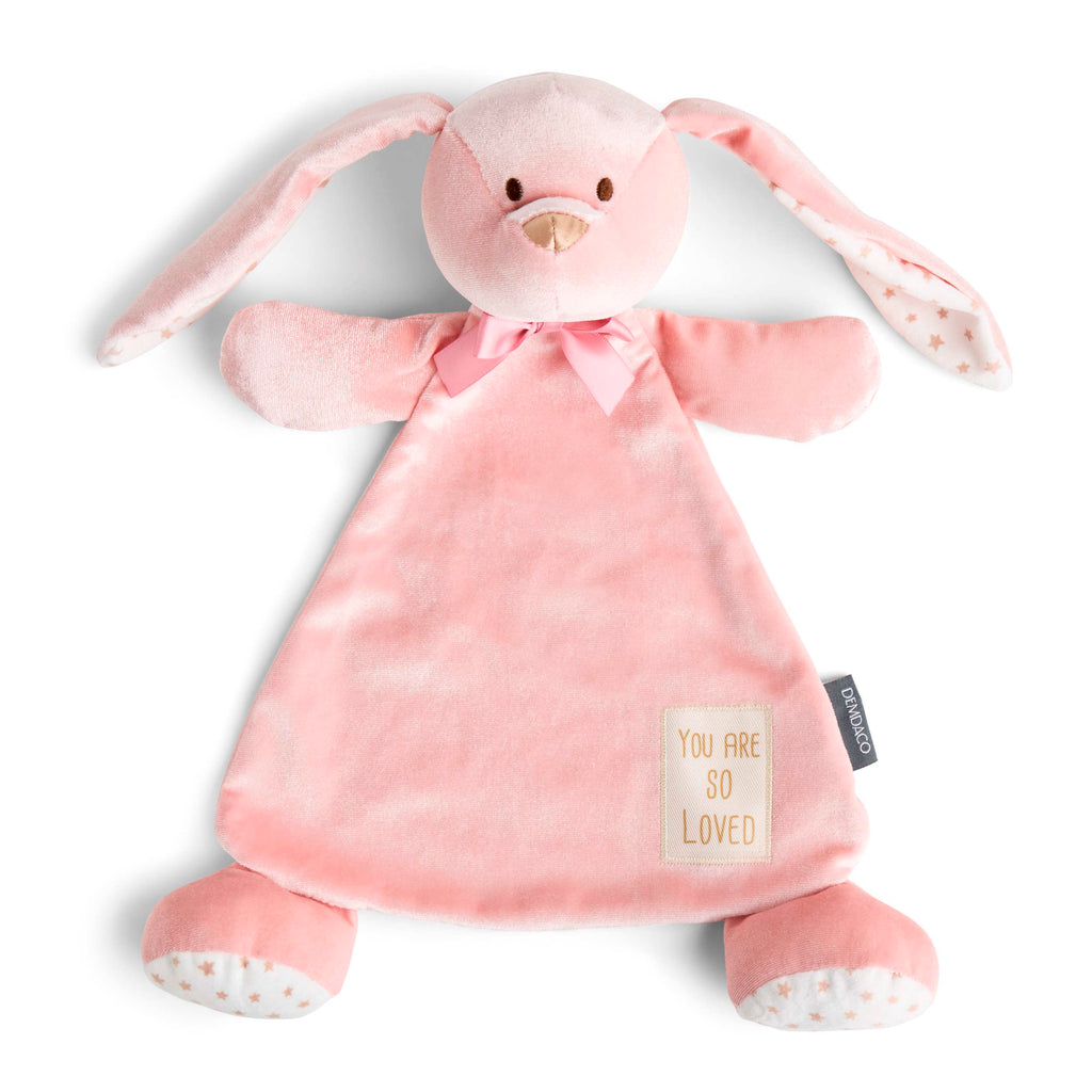 You Are So Loved Bunny Blankie by Demdaco Personalized - 15 in