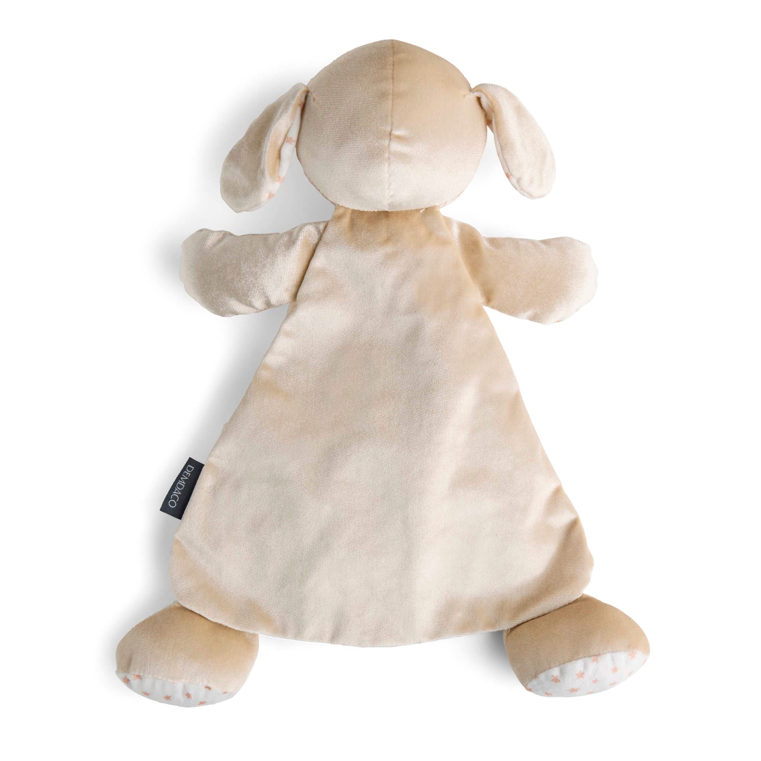 You Are So Loved Taupe Puppy Blankie by Demdaco Personalized - 15 in