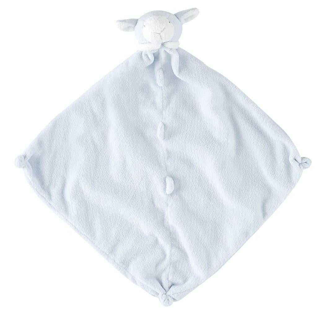 Angel Dear Blue Lamb Personalzed Security Blanket Lovey - myembroideredgifts-com - Angel Dear