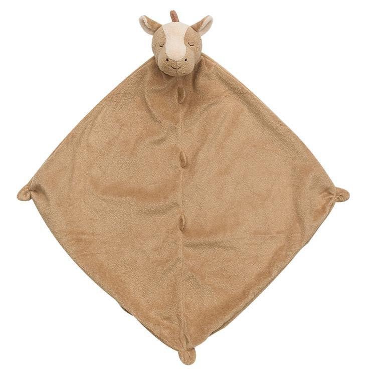 Angel Dear Brown Pony Personalized Security Blanket Lovey - myembroideredgifts-com - Angel Dear