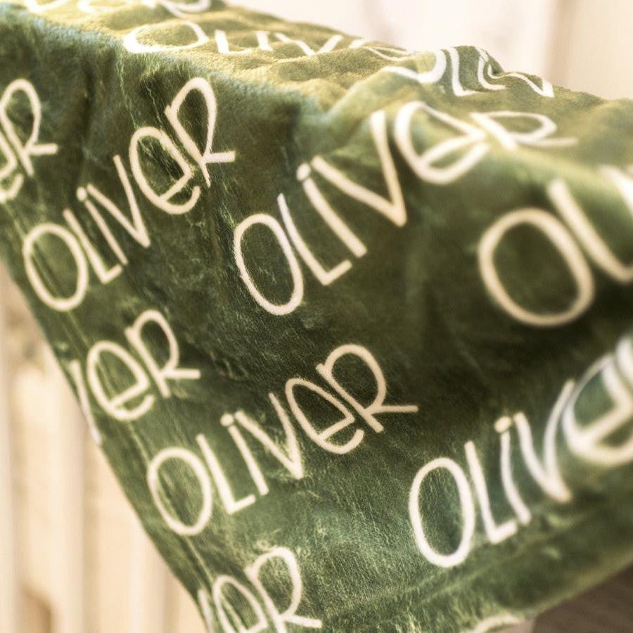 Baby Name Blanket Personalized - myembroideredgifts-com - GLAM