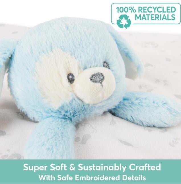 Bay Puppy Lovey 100% Recycled Personalized - myembroideredgifts-com - Baby Gund