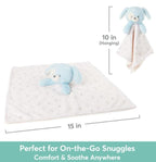 Bay Puppy Lovey 100% Recycled Personalized - myembroideredgifts-com - Baby Gund