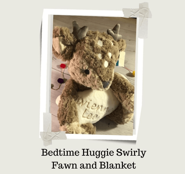 Bedtime Huggie Swirly Fawn and Blanket