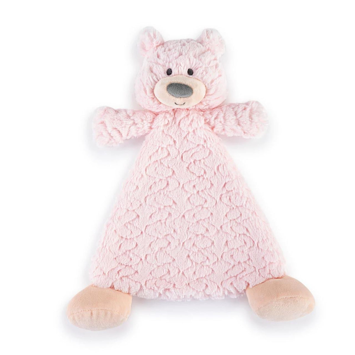 Bella Bear Personalized Rattle Blankie Demdaco - myembroideredgifts-com - Demdaco