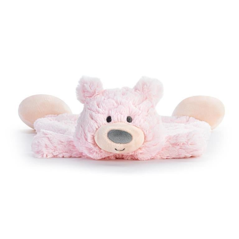 Bella Bear Personalized Rattle Blankie Demdaco - myembroideredgifts-com - Demdaco