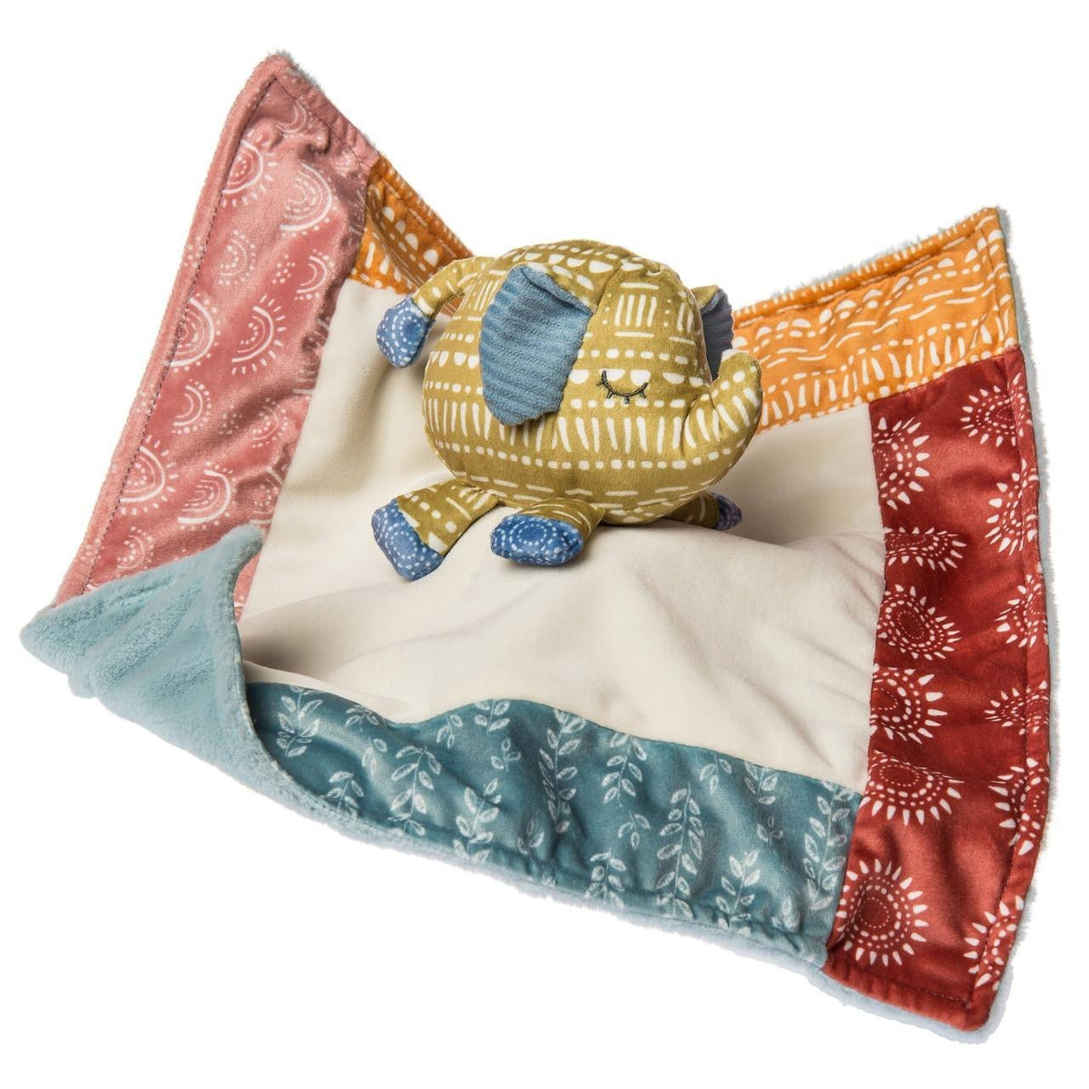 Boho Baby Elephant Character Blanket Personalized - myembroideredgifts-com - Mary Meyer