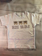 Bulldogs in a Row Embroidered T-Shirt - myembroideredgifts-com - myembroideredgifts-com