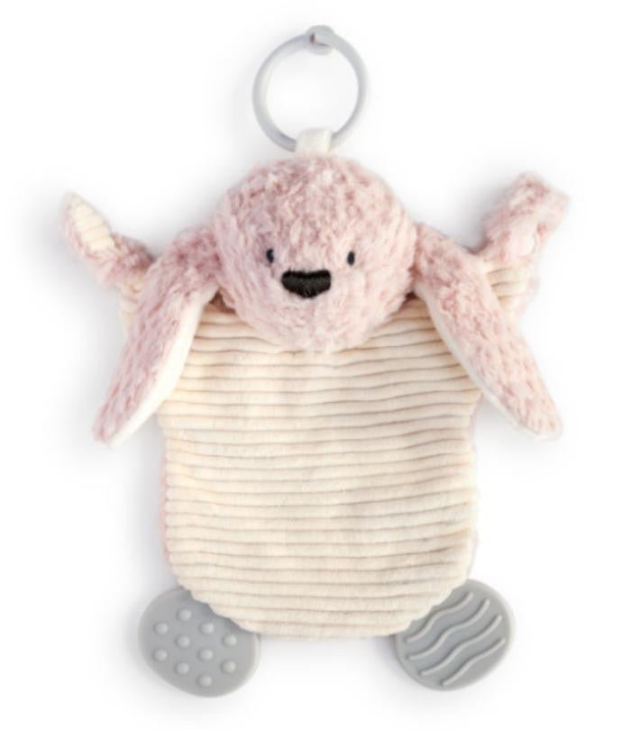 Bunny Teether Buddy Personalized - myembroideredgifts-com - Demdaco