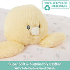 Buttercup Duckling Lovey 100% Recycled Personalized - myembroideredgifts-com - Baby Gund