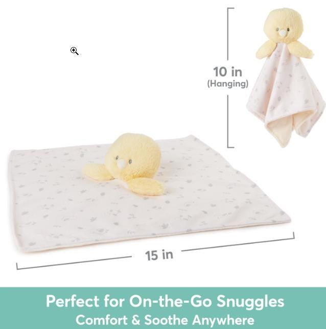 Buttercup Duckling Lovey 100% Recycled Personalized - myembroideredgifts-com - Baby Gund
