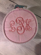Button Bag Pink Personalized 6inch - myembroideredgifts-com - Mint