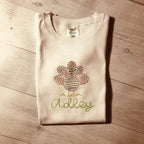  Children's Turkey Scratchy Embroidery Shirt Personalized 