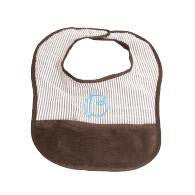 Chocolate Baby Bib Personalized - myembroideredgifts-com - Mint