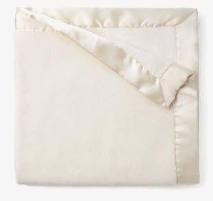Cream Coral Fleece Blanket Personalized - myembroideredgifts-com - Elegant Baby