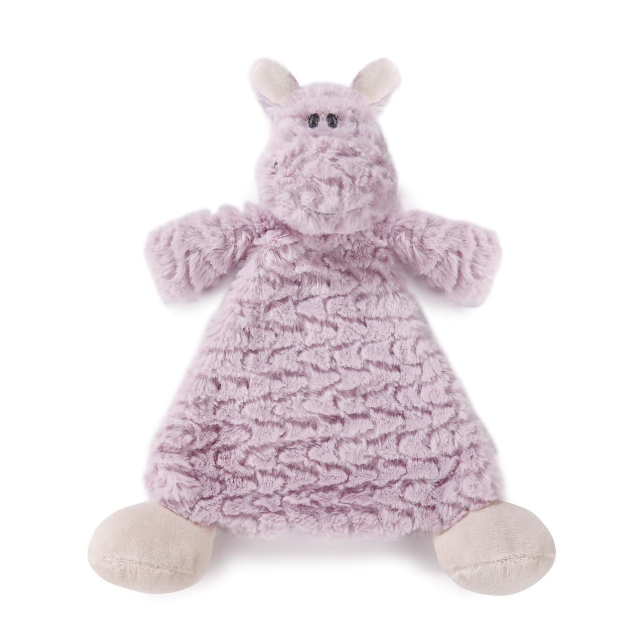 Demdaco Harlow Hippo Rattle Blankie Personalized 