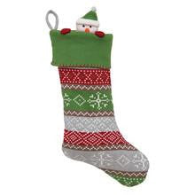 Elegant Baby Christmas Stocking Fairisle Snowman 
