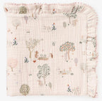 Elegant Baby Garden Picnic Organic Muslin Security Blanket Personalized 