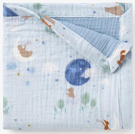 Elegant Baby Magical Adventure Organic Muslin Security Blanket 
