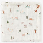 Elegant Baby On the Farm Organic Muslin Security Blanket Personalized 