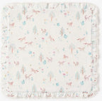 Elegant Baby Pony Meadow Organic Muslin Baby Blanket with Fur Personalized 