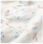 Elegant Baby Pony Meadow Organic Muslin Baby Blanket with Fur Personalized 