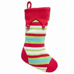 Elegant Baby Striped Cable Knit Stocking Personalized 