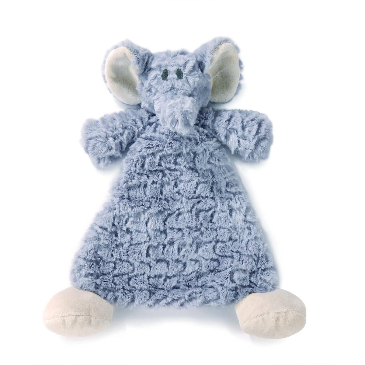 Ellery Elephant Rattle Blankie Personalized - myembroideredgifts-com - Demdaco