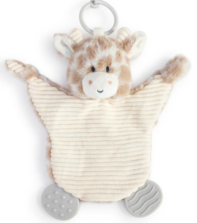 Giraffe Teether Buddy Personalized - myembroideredgifts-com - Demdaco