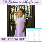 Girl's Pink Personalized Easter Bunny Dress - myembroideredgifts-com - myembroideredgifts-com