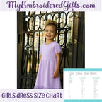  Girl's Pink Personalized Easter Bunny Dress 