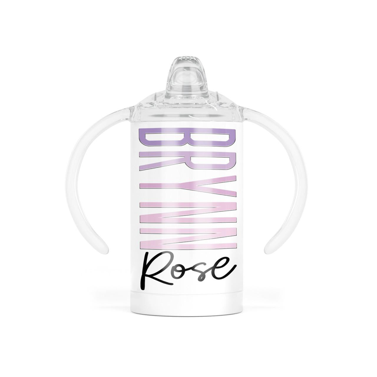 GLAM 12oz Stainless Steel Personalized Sippy Tumbler 