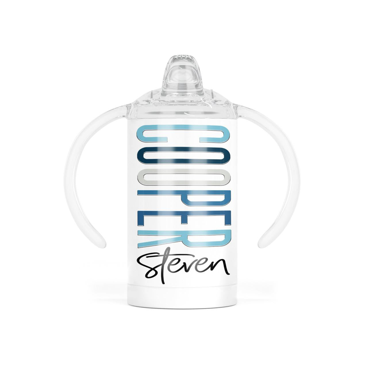 GLAM 12oz Stainless Steel Personalized Sippy Tumbler 