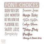 GLAM Baby Name Blanket Personalized 