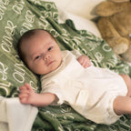 GLAM Baby Name Blanket Personalized 