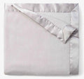 Gray Coral Fleece Blanket Personalized - myembroideredgifts-com - Elegant Baby