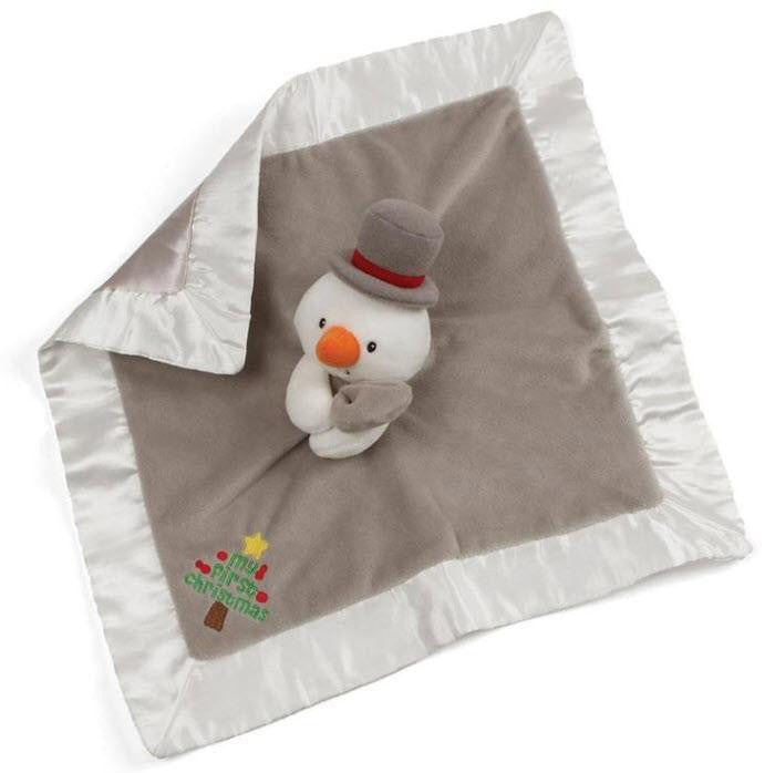 Gund Christmas Snowman Lovey Personalized 