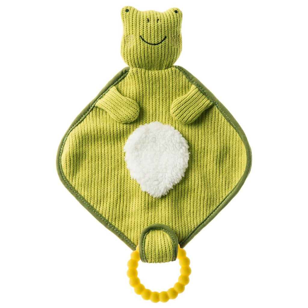 Knitted Nursery Frog Lovey Personalized - myembroideredgifts-com - Mary Meyer