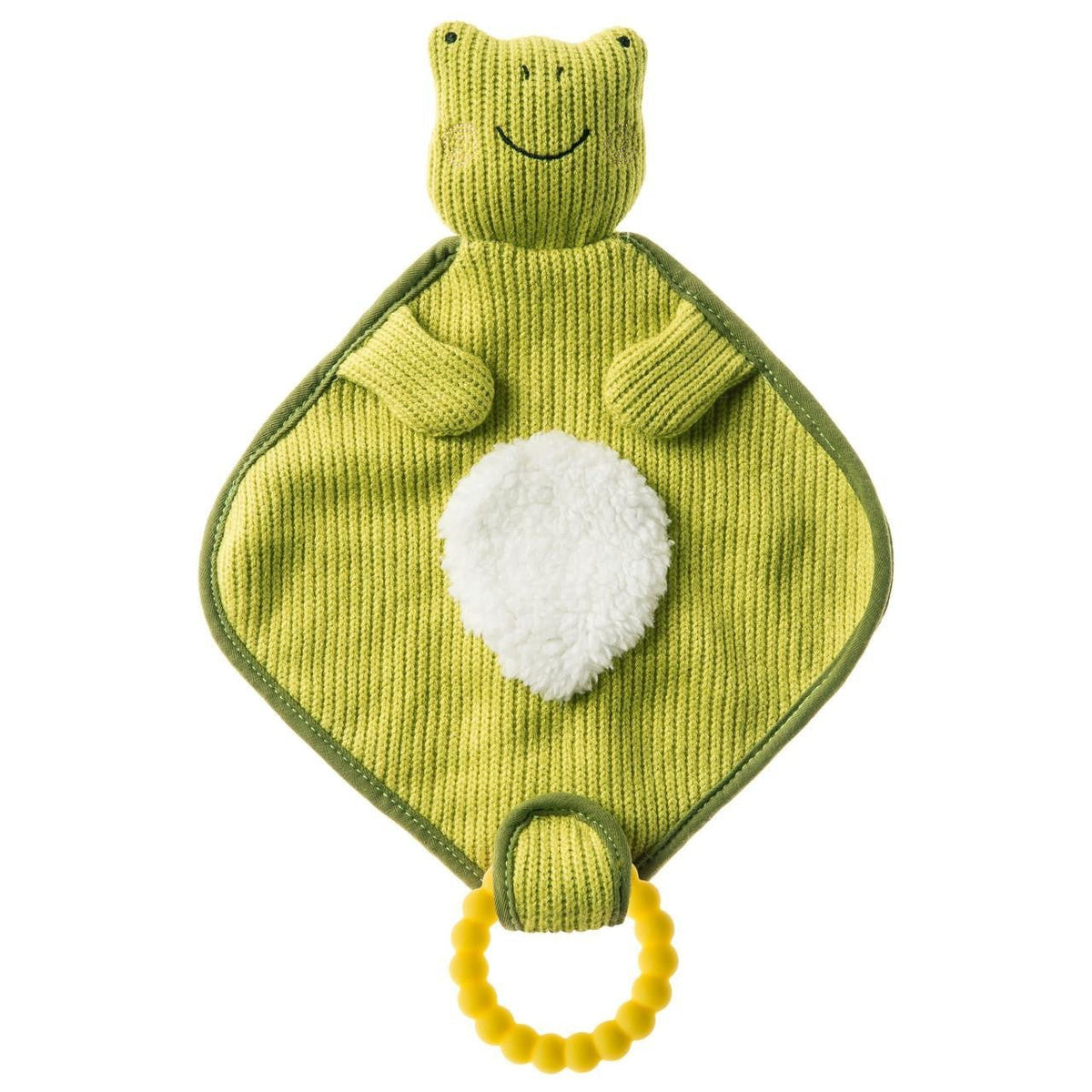 Knitted Nursery Frog Lovey Personalized - myembroideredgifts-com - Mary Meyer