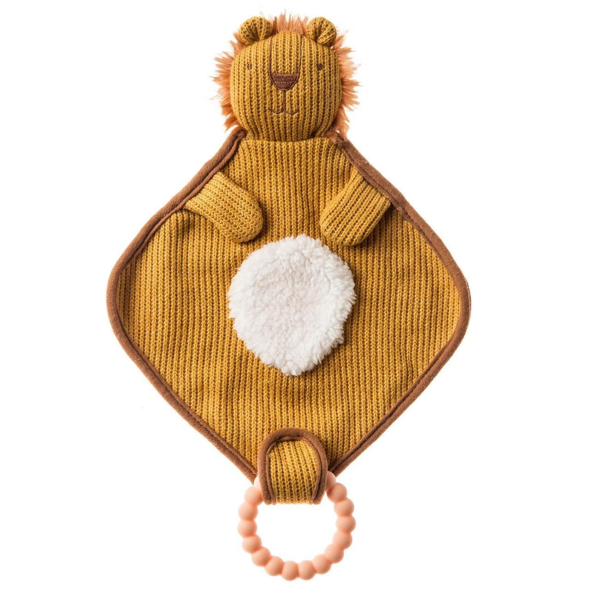 Knitted Nursery Lion Lovey Personalized - myembroideredgifts-com - Mary Meyer