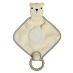 Knitted Nursery Polar Bear Lovey Personalized - myembroideredgifts-com - Mary Meyer
