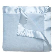 Light Blue Coral Fleece Blanket Personalized - myembroideredgifts-com - Elegant Baby