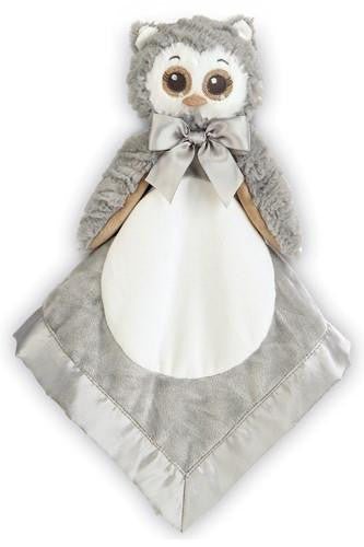 Lil Owlie Snuggler Blanket Personalized - myembroideredgifts-com - Bearington Bears