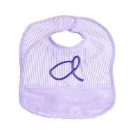 Lilac Baby Bib Personalized - myembroideredgifts-com - Mint
