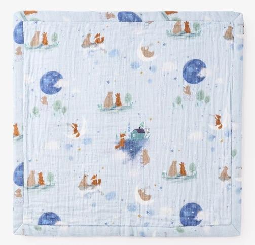 Magical Adventure Organic Muslin Security Blanket - myembroideredgifts-com - Elegant Baby